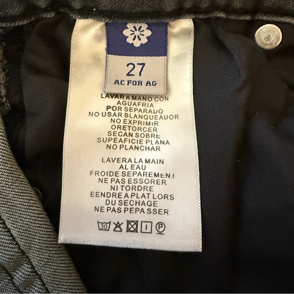 AC For AG Jeans Women 27” Black Flare Goldschmied Retro Y2K Grunge‎ Skater Vibes - Picture 4 of 9